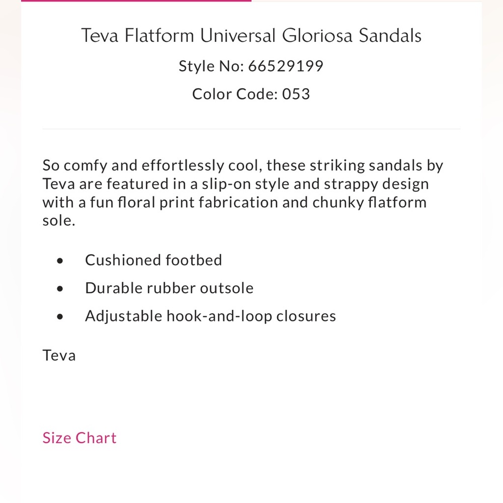 Teva Flatform Universal Gloriosa Sandals Blue White 9 EUC - Picture 7 of 7